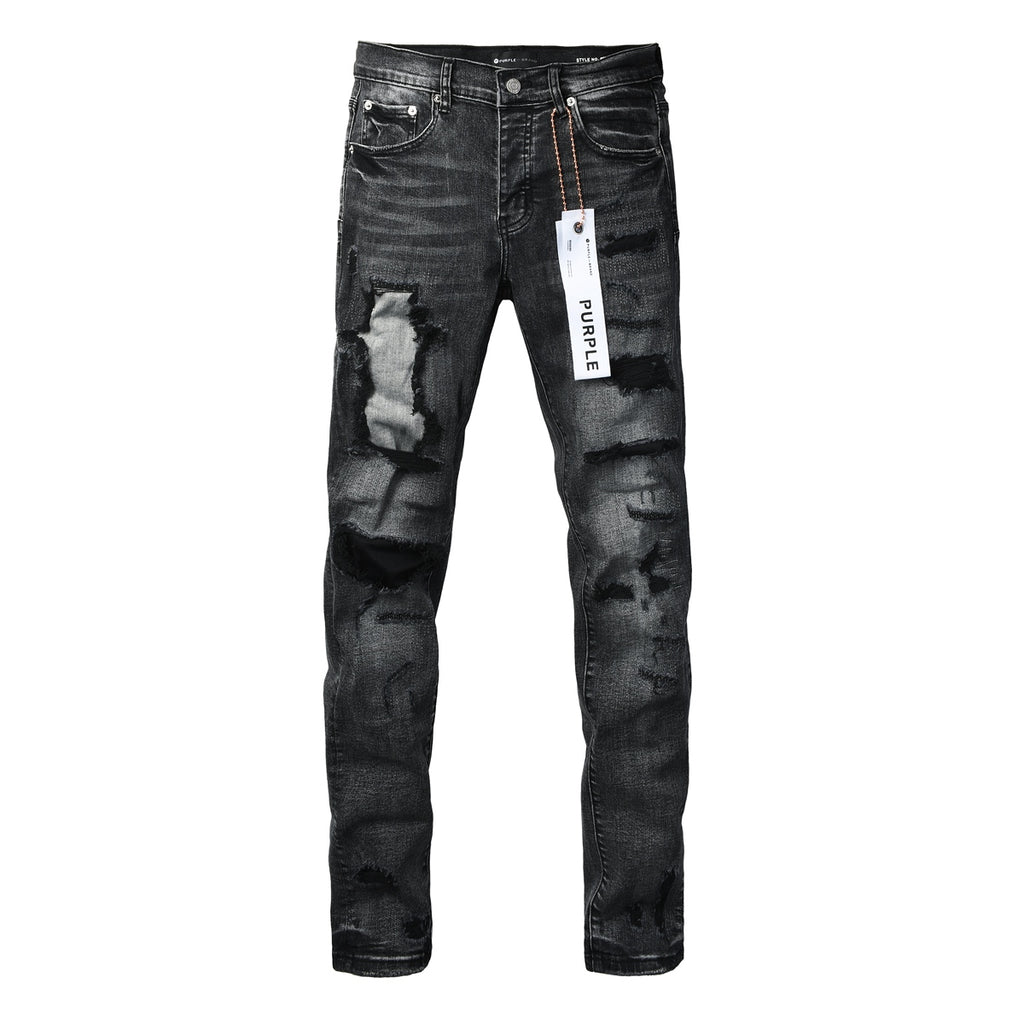 Purple P001 | Black Distressed