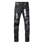 Purple P001 | Black Distressed