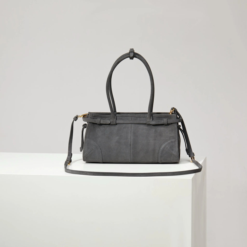 Prada Suede Tote Bag | Grey