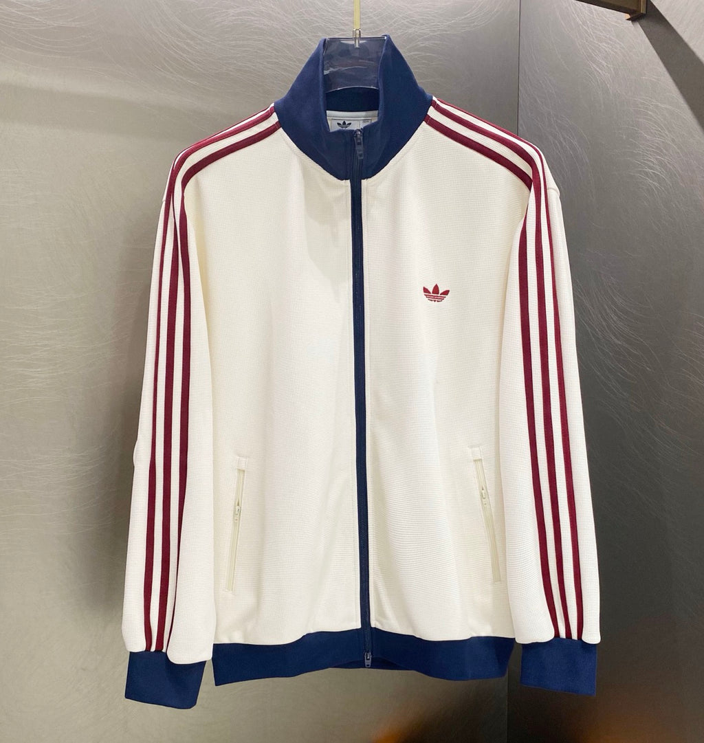 adidas Firebird Track Jacket | Burgundy & Navy