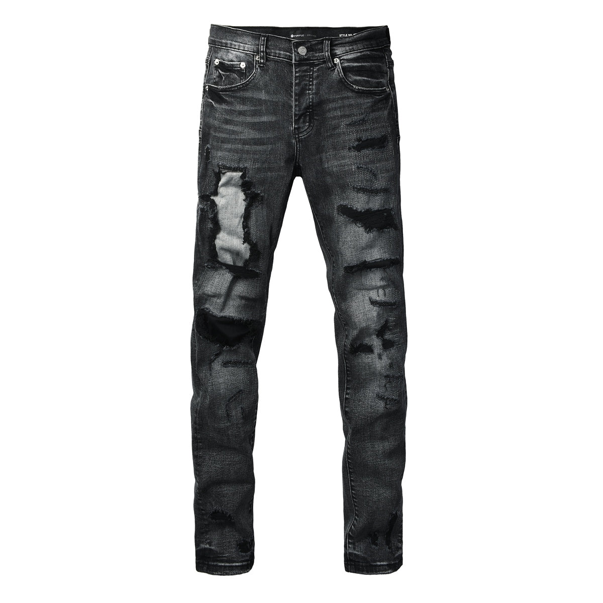 Purple P001 | Black Distressed