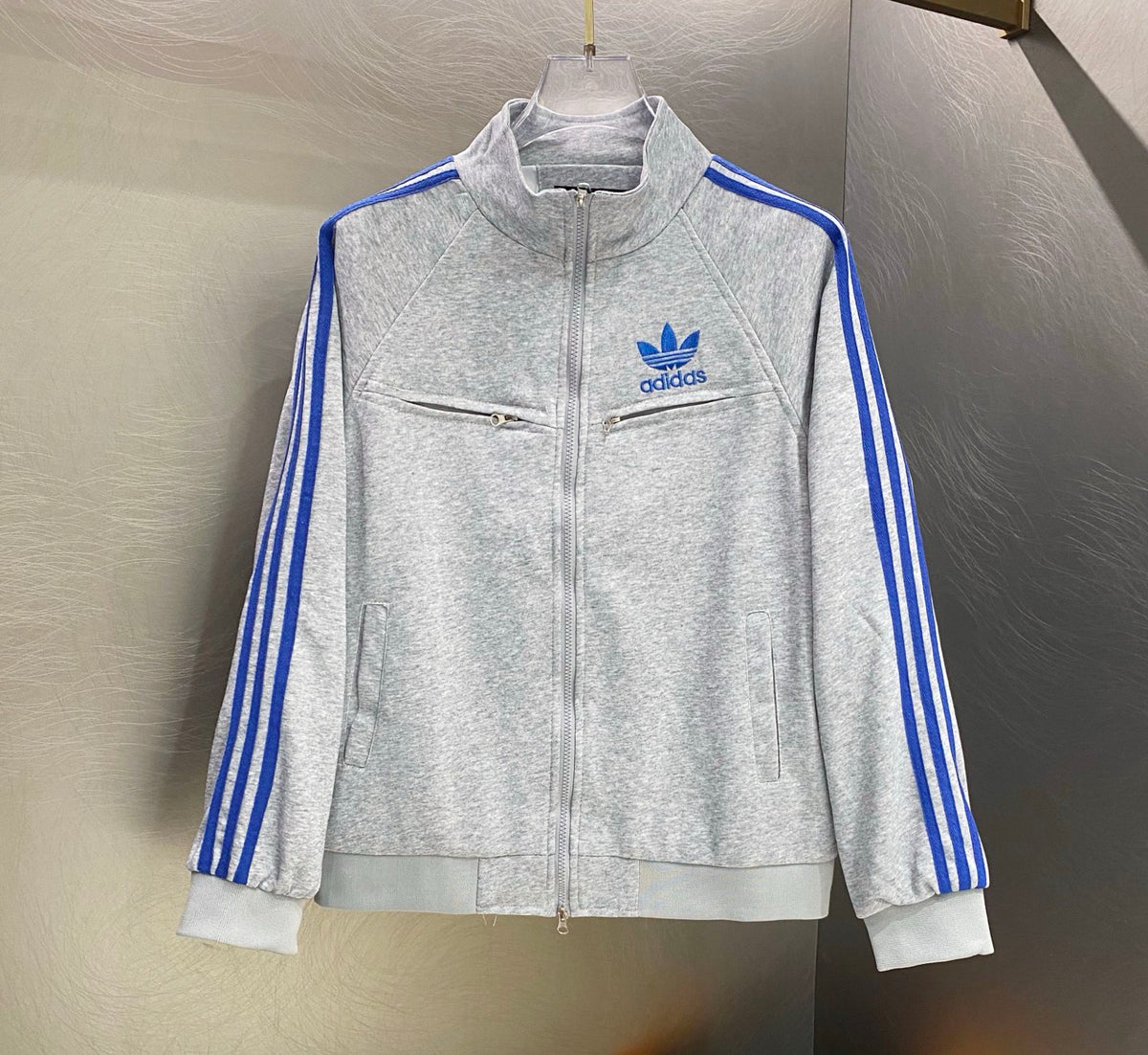 adidas Originals Track Jacket | Grey & Blue