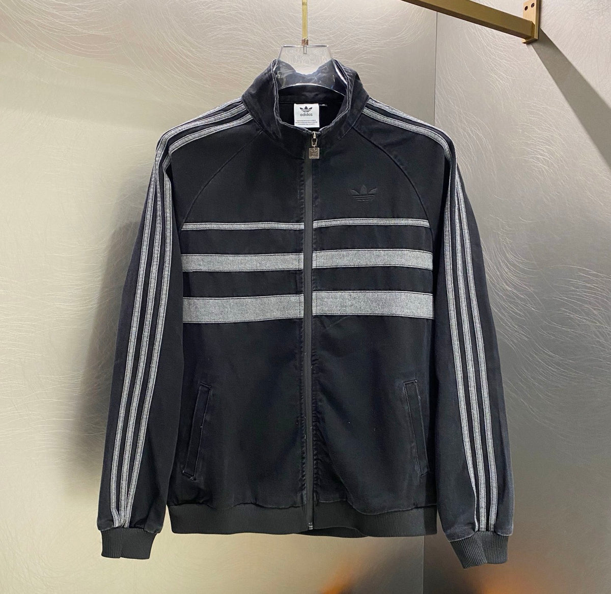 adidas Originals Track Jacket | Black & Grey