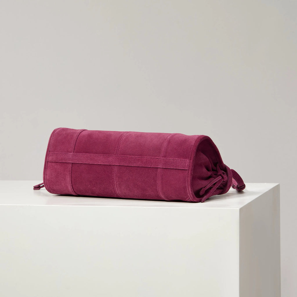 Prada Suede Tote Bag | Burgundy