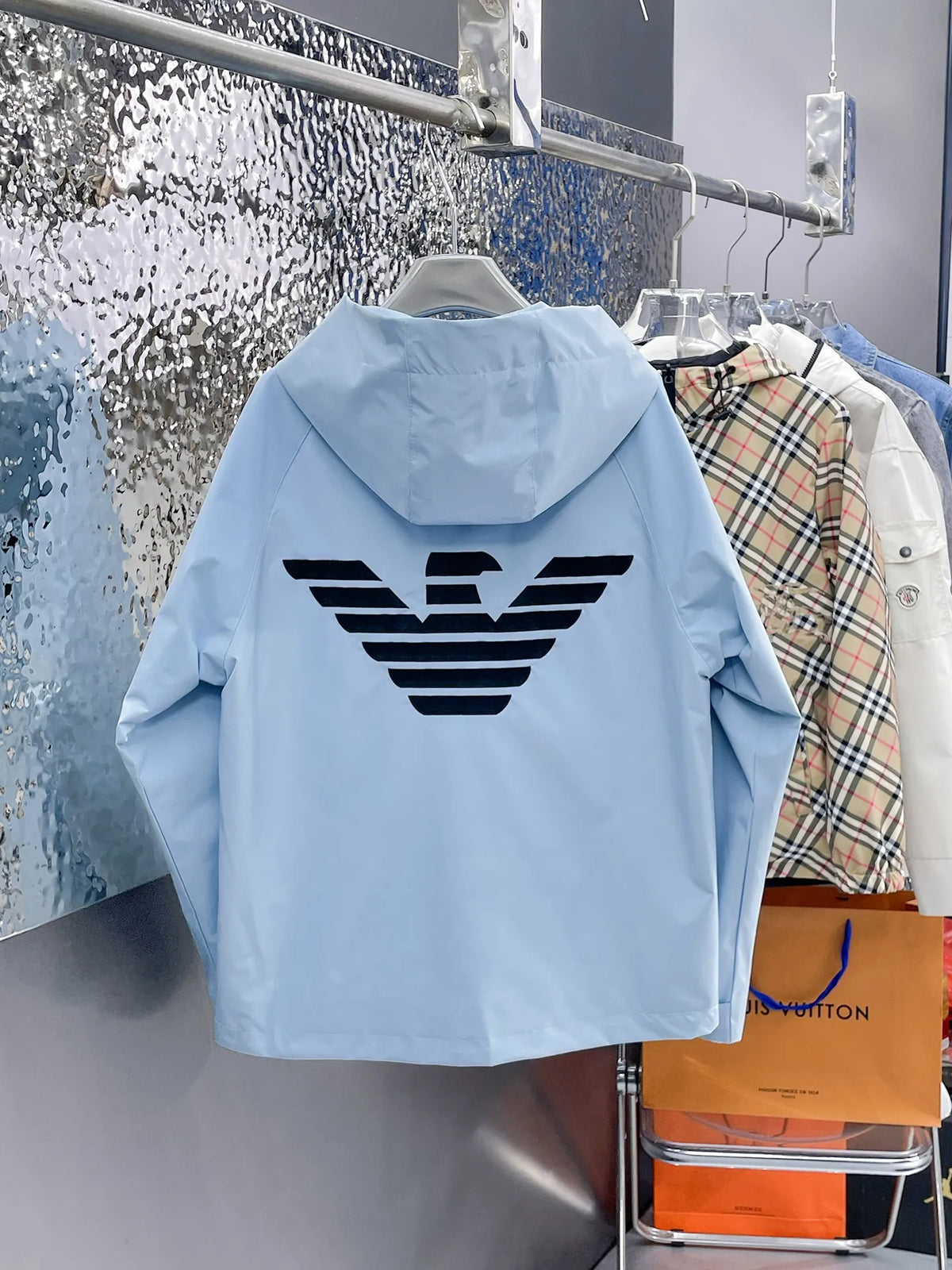 Emporio Armani Lightweight Jacket | Ice Blue