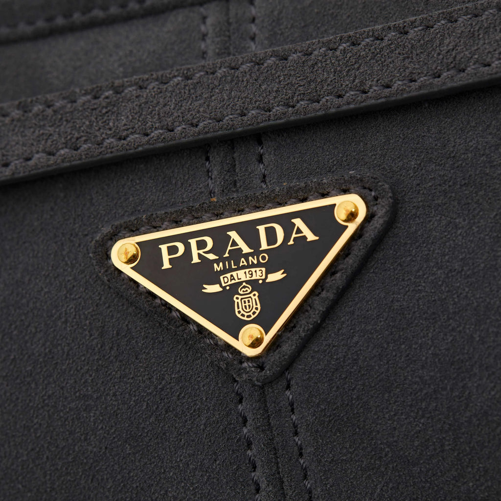 Prada Suede Tote Bag | Grey