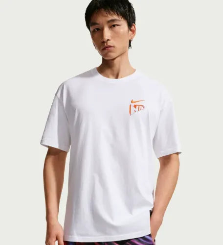 Nike Sportswear T-Shirt | White & Orange