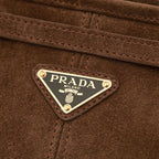 Prada Suede Tote Bag | Brown