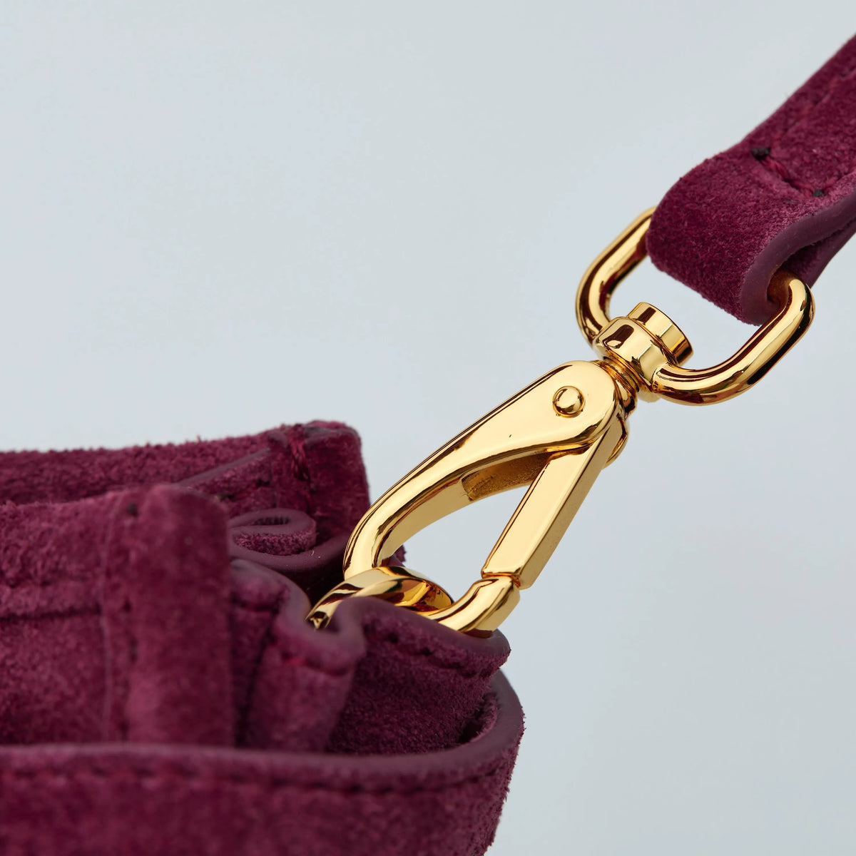 Prada Suede Tote Bag | Burgundy