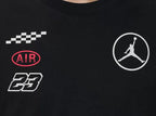 Jordan AJ5 Fire Graphic T-Shirt | Black & Red