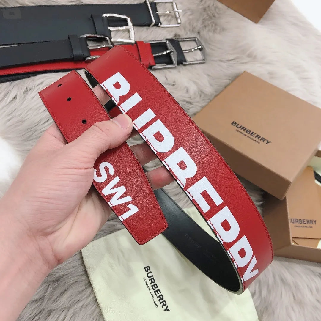 Burberry Reversible Belt | Black & Red