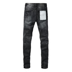 Purple P001 | Black Distressed